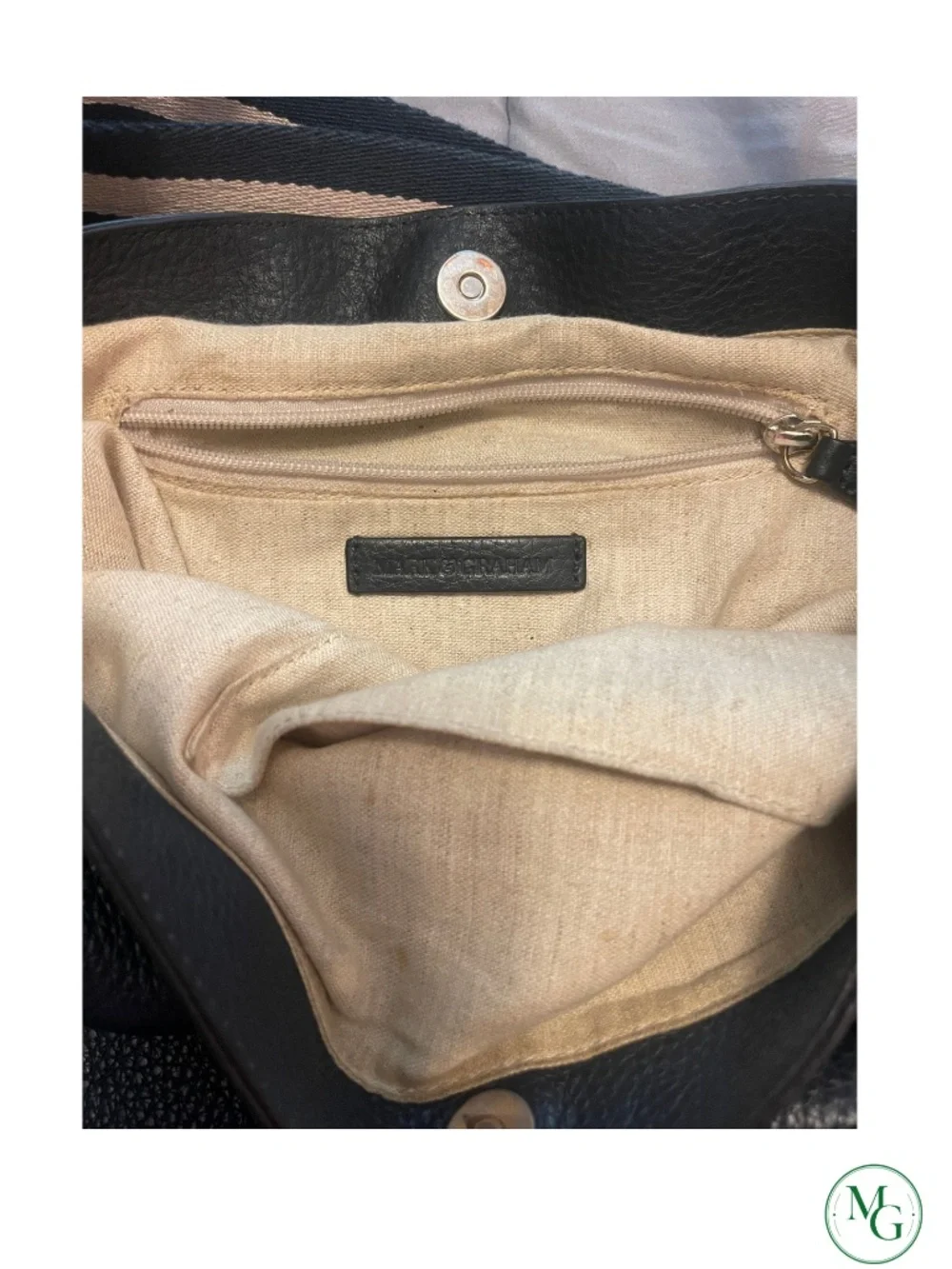 🖤 Mark & Graham Navy Pebbled Leather 